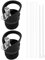 VOANZO 2PCS Wide Mouth Straw Lid with 4 Straws 2 Straw Brushes for Hydro Flask Water Bottle