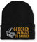 tshirtladen Geboren um Bagger zu fahren Statement Beanie Mütze mit Spruch, Farbe: Black