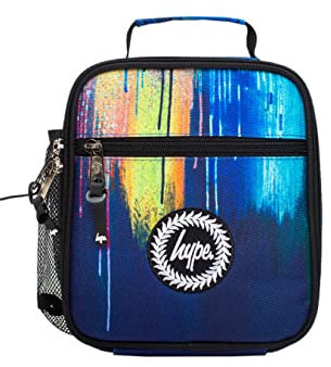 Hype Unisex Navy Watercolour Drips Crest Lunchbox