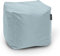 BuBiBag Sitzpouf für Outdoor Sitzsack, Fußhocker ideal für Gaming Sitzsäcke, Wetterfest, Outdoor Pouf (35x35x35cm, Grau)