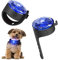 2 Stück Hunde Leuchtanhänger, Tubasion Premium 3 Modi LED Blinklicht Hund Silikonband, USB-C Wiederaufladba Hundegeschirr Leicht, IP65 wasserdichte Hundelicht(Blau)
