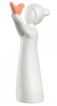 LEONARDO HOME Mädchen 13 mit Vogel LUMINOSA