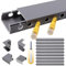 RJYKVS Cable Raceway Kit,139 Inch Open Slot Cable Management Kit with Upgraded Snap Structure,Under Desk Cord Organizer with Cable Management System for Network/PC/TVs 15.7 X 1.57 X 0.79 X 9PCS