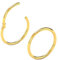 Body CAC 2 Stück-1,2mm×7mm Gold Damen Chirurgenstahl Nasenringe mit Scharnier Edelstahl Ohrring Piercing Helix Knorpel Tragus Ohrringe