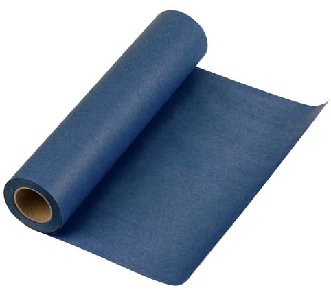 RUSPEPA Marineblaue Kraftpapierrolle – 30,5 cm x 30 m – Natürliches, recycelbares Papier, perfekt für Kunsthandwerk, Kunst, kleine Verpackungen, Verpackung, Post, Versand, Staugut und Pakete