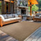 Carpetsale24 In- & Outdoor Teppich Wetterfest 280 x 370 cm Einfarbig Braun - Waschbar, Wasserfest, Pflegeleicht und Flachgewebe - Ideal für Balkon, Garten, Terrasse und als Küchenteppich