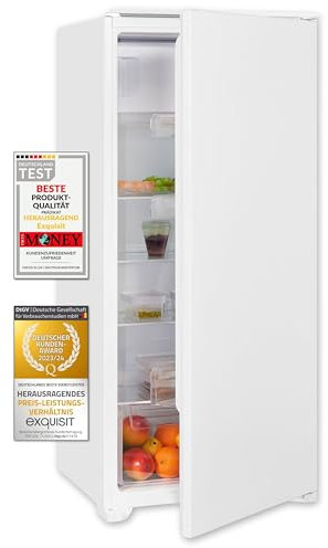 Exquisit Einbau-Kühlschrank EKS201-4-E-040E | Nutzinhalt: 181 L | 4*-Gefrieren | Alarm-Funktion | Einbaugerät