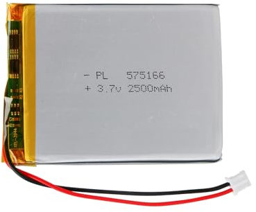 Batterie Lipo 3,7 V, 2500 mAh 575166 lithium-polymère avec connexion 2P-PH avec pas de 2,0 mm