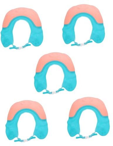 VICASKY 5 Pz Artefatto di shampoo per bambini che fa i primi passi cuffie da bagno giocattoli Cappello da doccia per bambini cuffie da doccia per bambini polipropilene (pp) rosa