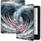Custodia per tablet Kindle Fire 7 di 12a generazione 2022, antiurto, in pelle PU, pieghevole, sottile, con funzione sleep/wake automatica, per tablet Kindle Fire 7 per bambini 2022