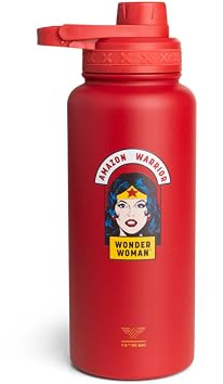 Smartshake Bohtal 960ml/32 oz, Durable Stainless Steel Water Bottle, Leak Proof Water Bottle BPA-Free (Wonder Woman)