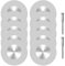 10Pcs 40mm Diamond Cutting Discs with 2 Mandrels, Cut Off Wheel Stone Cutter Discs, Shank Rotary Tool Accessories for Metal Glass Tile Ceramics Wood Porcelain Plastic Stones