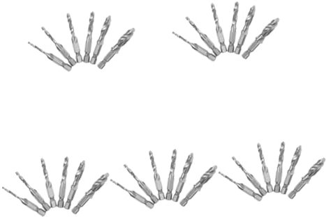 DOITOOL 5juegos Brocas Rápido Para Taladro Multifuncional Diseño Compuesto Para Perforar y Chaflanar Para Duros