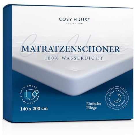 Cosy House Collection Matratzenschoner – Mischung aus Viskose aus Bambus – Schlafzimmer-Essentials – Ultraweicher Komfort, kühl & leise – Wie EIN Spannbettlaken
