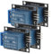 FONDOTIN 4 Teiliger Relaismodul Controller Adapter Transformator Adapter Wechselstromstecker Gerätekonverter Kabelstecker Angetriebenes Relais Für Mikrocomputer Einkanal Relais