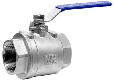 Edelstahl-Kugelhahn, 2P, Volldurchgang, Kugelhahn, 1/2 Zoll, 3/4 Zoll, 1 Zoll, 1-1/4 Zoll, weiblich, 1 Stück(2)