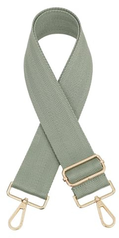 Blausky Taschengurte zum Wechseln,Taschenband Verstellbarer Schultergurt 75-130cm Schulterriemen 5cm Breit Taschengurt mit Gold Karabiner Ersatz Gurt Band Damen für Umhängetasche,Hellblau