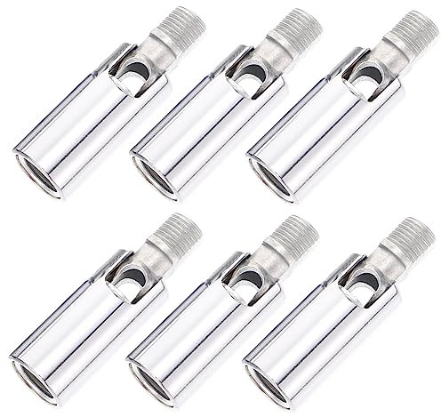 Yardenfun 6stücke Teiliges Lampenadapter Aus Metall Verstellbare Fassung Mit Gewinde Für Deckenleuchte Langlebig Und Robust Für Led Und Halogen Lampenanschluss
