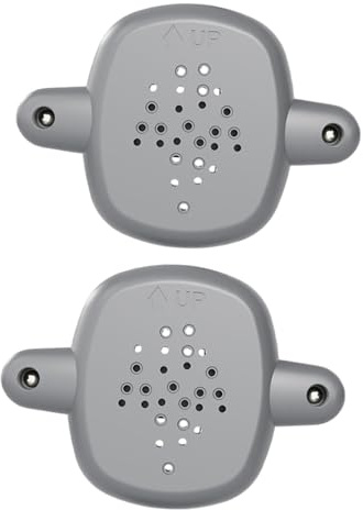 perfk 2pcs Stair Gate Handrail Adapter Post Fitting Kit Universal Mount Stair Gate Base Kit, Gray