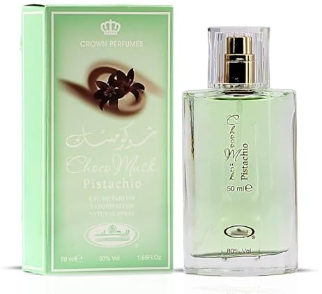 Choco Musk Pistachio 50ml Eau de Parfum Spray - für HERREN & DAMEN - Schoko Moschus Pistazie Dubai