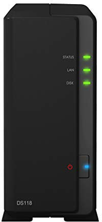 Synology DiskStation DS118 Collegamento ethernet LAN Compatta Nero NAS