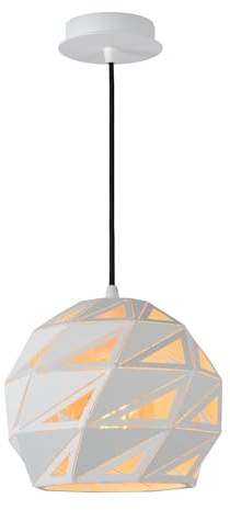 LUCIDE MALUNGA - Pendant Light - Ø 25 cm - 1xE27 - White
