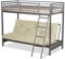 Humza Amani FUTON BUNK BED (With One Futon Mattress) IN SILVER METAL FINISH (Cream)