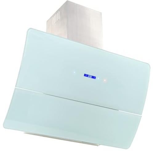 vidaXL Campana extractora pared 90 cm acero inoxidable 756 m³/h blanco