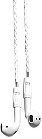 Tapper Weißes Lammleder/Edelstahlband für AirPods & AirPods Pro