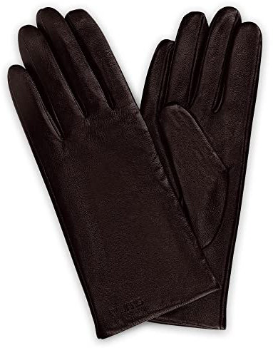 Navaris Touchscreen Nappa Lederhandschuhe für Damen - Leder Handschuhe aus Lammleder mit Kaschmir Mix Futter - Damenhandschuhe mit Touch Funktion