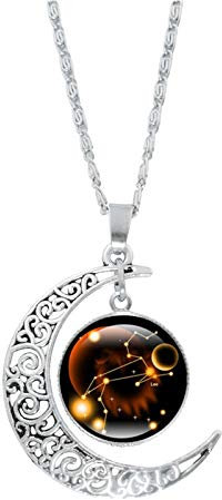 Yowablo Halskette 12 Sternbild Mond Geschenke Mama Geschenk Frauen ihre M鋎chen (L,K)