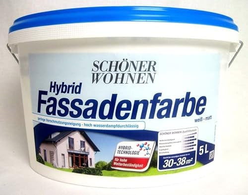 Hybrid Fassadenfarbe weiß matt 5,0 l