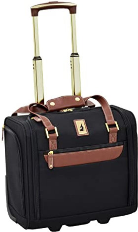 LONDON FOG Westminster Sitztasche, 38,1 cm, Schwarz, Schwarz, Westminster 38,1 cm Untersitztasche