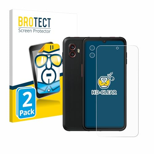 BROTECT Schutzfolie für Samsung Galaxy XCover 6 Pro | (Display+Kamera) 2 Stück Transparenter Displayschutz Made in Germany Klare Displayschutz-Folie Clear Einfache Montage