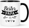 Joymaking Tasse Bester PAPA der Welt, Geschenkidee für Papa zum Geburtstag, Vatertag, Weihnachtsgeschenke für Papa, Vatertag Geschenk Kaffeetasse, 320ml Schwarz