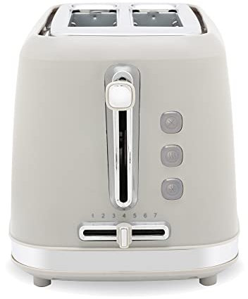 BLACK+DECKER BXTO20078GB 2 Slice Plastic Toaster, Grey