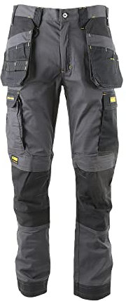 DEWALT Men's Fairhaven Pro-Stretch, Slim Fit, Holster Pocket Work Trousers, Grey, W30/L31
