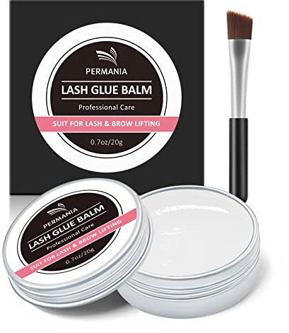 PERMANIA Wimpernlifting Kleber, Augenbrauen Kleber, Kleber für Wimpernlifting und Geschmack nach Weißem Pfirsich Trocknender Tilakleber -20g