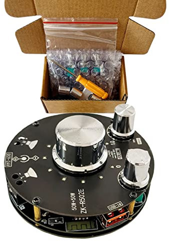 BuyWeek Mini Digital Verstärker Platine, Bluetooth Verstärker Modul Hifi Stereo, 2.0 Audio Amplifier Board, 2x50W Digital Stereo Audio Amp Board für Home Theater Lautsprecher