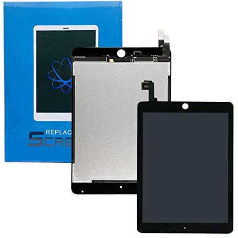 AQNEUKZ 9,7 Zoll LCD-Bildschirm Ersatz für iPad Air 2 2. Generation A1566 A1567 Display LCD Montage Digitizer (schwarz)