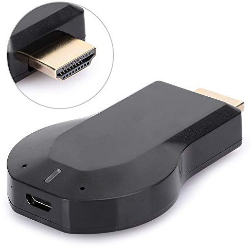 Adaptador de Pantalla Inalámbrico 2.4G, Imagen Receptor de Duplicación de Pantalla Móvil WiFi 1080P para Uso Compartido de Múltiples Usuarios, M2 Plus TV Stick