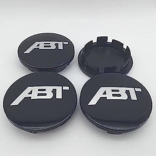 BAGLEV 4 Stück Wheel Hub Caps Radzierdeckel Mittellochdeckel Ersatzteil,für ABT 56mm 60mm 65mm 68mm Wasserdicht Staubdicht Verschleißfest und Langlebig Autozubehör Verwendet,65mm-C