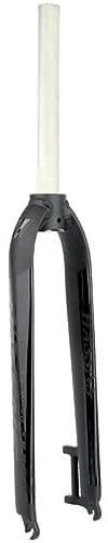 LHHL Mountain Bike Rigid Forks 26/27.5/29 1-1/8 28.6mm Straight Tube Disc Brake Bicycle Fork QR 9x100mm MTB Aluminum Alloy Front Fork (Color : Black, Size : 26)