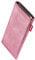 fitBAG Groove Rosa per Apple iPhone 15 Plus Custodia per Cellulare Pelle Nappa Lucida con Imbottitura in Microfibra | Accessorio con Funzione di Pulizia | Made in Germany