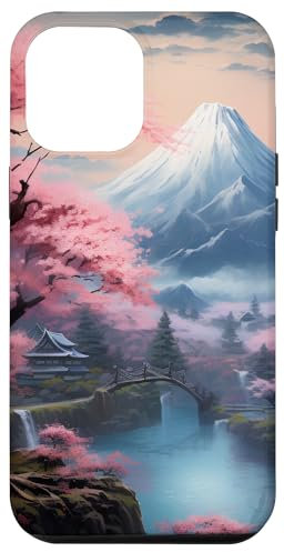 Cherry Blossom Japanese Landscape Case for iPhone 12 Pro Max