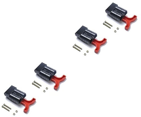 Mobestech 2pcs Battery Quick Connector Plug Awg High Tension Springs Weatherproof for Forklift Winch Trailer