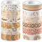 Valicaer Washi Tape,12Rouleaux Ruban Adhésif Décoratif Vintage Décoratif Masking Tapes Ruban Adhésif en Washi Bohème pour Bricolage,Bullet Journal,Arts,l'artisanat,l'Emballage,Scrapbooking