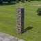 Rantry Gabion Mur avec couvercles en acier galvanisé 20 x 20 x 100 cm, panier de gabion, panier en maille métallique, panier en pierre, mur de soutènement extérieur en spirale, jardinière