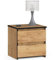 Home Collective Kommode mit 2 Schubladen Kommode Schlafzimmer Flur Wohnzimmer Organizer Kommode mit Schubladen 40 cm breit 40 cm hoch | Eiche Holz Highboard Sideboard Mehrzweckschrank Schrank schmal