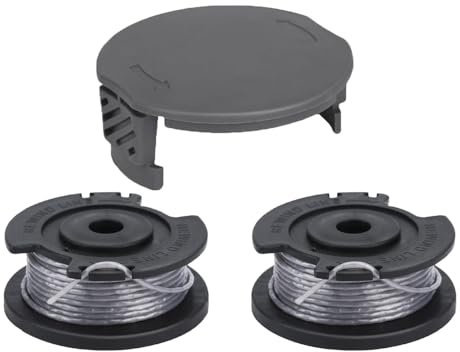 Rasentrimmer Spule,Drahtspulen mit Trimmerdraht Bosch EasyGrassCut 18-230 Rasentrimmer, Rasentrimmer Spulen Fadenschneider (2 Spulen + 1 Kappe)